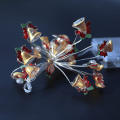 Miniatyrbillede 4 af 7: Julepynt Festoon Lampe Santa Claus Snemand Træbelysning Kæde E 2 M 20 led