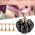 Miniatyrbillede 8 af 8: Professionel Neglekunst Display Stativ Magnetisk Manicure Øvelsestips Holder Værktøj Sort