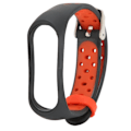 Miniatyrbilde 5 av 8: Smart Armbånd Smartklokke Håndleddsbånd Sløyfebånd Rem Tofarget Anti-Tapte for Xiaomi Mi Band 6 5 NFC (Svart Rød)