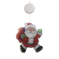 Miniatyrbillede 5 af 10: LED Julemandssukkerlampe Snemand Form Vindue Dekoration Lampe Ferie Atmosfære Små Farvede Lys B
