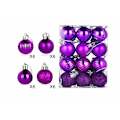 Miniatyrbilde 8 av 10: Julekule 3cm Galvanisert Lys Spesialformet Kule Plastkule Jul Juletre Bronze 3cm Ball 24/S