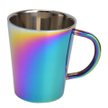 Miniatyrbillede 7 af 8: 300ml Rustfrit Stål Kaffe Kop med Håndtag Farverig Isoleret Kaffe Kande Dobbelt Lag Vand Kop
