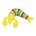 Miniatyrbillede 1 af 10: Stor Lysende Hummer Dekompressionslarve Sneglen Puslespil Trykaflastning Fingerspids Eksotisk Interaktivt Legetøj Rainbow-Yellow (Ordinary 26*9*5)