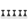 Miniatyrbillede 6 af 8: Neglekunst Display Øvelsesstativ Magnetisk Negle Fingernegl Tip Holder Manicure Sæt Værktøj Sort