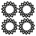 Miniatyrbild 1 av 8: 4-pack Hårklämma för hästsvans, Utbyggbar, Elegant, Enkel, Stark Grepp, Plast, Håll i Hästsvans, Daglig Användning