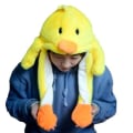 Miniatyrbilde 5 av 8: Plush og varm kaninhatt med LED-lys som hopper Luminous Blue Rabbit Hat