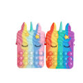 Miniatyrbild 4 av 5: Pop-it Regnbågsenhörningsväska för flickor rainbow