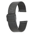 Pikkukuva 2 / 8: 22 mm:n ruostumattomasta teräksestä valmistetut kellohihnat, mesh-kudotut kellohihnat, pikalukituskellohihnat, universaali solki Amazfit GTR 3:lle (musta)