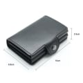 Pikkukuva 4 / 11: Kaksoisvarastettu lompakko RFID-NFC-suojauksella, musta