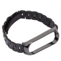 Miniatyrbillede 8 af 8: Smartwatch Armbåndsrem i Rustfrit Stål Anti-tabt med Dobbelt Lås Foldbar Spænde til Mi Band 6 Sort