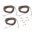 Miniatyrbilde 1 av 8: 3 Sett Tieless Skolisser 6 Elastiske Skolisser 6 Stramme Spenner for Barn Voksne Eldre #1