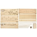 Miniatyrbilde 3 av 6: 7 deler bronse deler Treseilbåt Skip Kit Hjem DIY Modell Dekorasjon Båt Gaver Leke for Barn