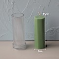 Miniatyrbild 1 av 5: Randig cylindrisk form DIY-form 5x15cm