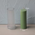 Miniatyrbillede 1 af 5: Stribet cylindrisk form DIY-form 5x15cm