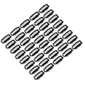 Miniatyrbild 7 av 8: 40 st Wig Clip Set Rostfritt Stål DIY 9 Tänder Snap Comb Hårförlängningsklämmor Tillbehör 1.3 tum Svart