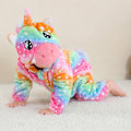 Miniatyrbillede 1 af 6: Flannels Pyjamas til Børn - Dyre Jumpsuit Robot Unicorn Attack L（80-90cm）