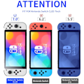Miniatyrbild 5 av 6: Switch OLED Skärmskydd Härdat Glas 3-pack