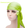 Pikkukuva 1 / 7: Miesten ja naisten pääpantahattu Elastinen keinokuituhiuspanta  Piraattihattu Fluorescent Green Average Size