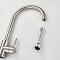 Miniatyrbillede 4 af 6: Vandehanegreb Svingbar Køkkenmixer Adapter Sølv