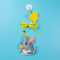 Miniatyrbild 3 av 7: Rolig kattpinne leksak husdjurskatt filt leksak utdragbar