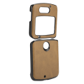 Miniatyrbillede 2 af 7: Mobiltelefon Beskyttelsesetui Stødsikkert Telefon Læder Cover Skal til Motorola Razr 5GBrun