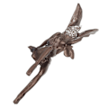 Miniatyrbillede 5 af 8: Unik Formet Sød Harpiks Statue Miniature Figur Skulptur til Have Hjem Dekoration Brun