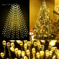 Miniatyrbild 1 av 7: Julklappsljus för julgran, Elktry [Diamantformad] 2x10 linjer 400 LED-lampor Julsträngljus Strömförsörjt 1