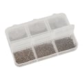 Miniatyrbild 4 av 7: Nagelkonst Pärlor Hemma Salong Utsökt DIY Metall Mini Nagel Pärlor Dekoration för Nagelkonstnär Nybörjare Kol Svart