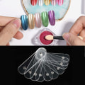 Miniatyrbillede 5 af 8: 10 stk. Neglekunst Akrylstrimler Display Transparent Manicure DIY Neglesalon Tilbehør 10 stk.