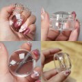 Miniatyrbillede 5 af 5: Stempelskraber Neglekunst Stamper Hætte Transparent Silikon Gel