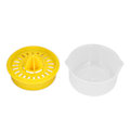 Miniatyrbild 7 av 8: Citronpress 2 i 1 Saftpress Äggulneseparator PP Handverktyg för Frukt Apelsin