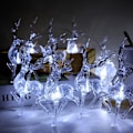 Miniatyrbillede 1 af 4: Hjorte LED Lys Julepynt Led Hjorte Julepynt White 1.5 M 10led[usb]