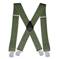 Miniatyrbild 1 av 7: 5 cm elastiska axelbandsfästen för män med 4 X-formade justerbara hängslen 12th Army Green