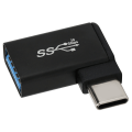 Miniatyrbild 3 av 7: 90 Graders USB 3.0 Honkontakt till USBC Han OTG-adapter Stöd för höghastighetsdatasykronisering Snabbladdning