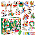 Miniatyrbilde 3 av 7: Julediamanter Maleri Nøkkelring DIY Håndlaget Spot Drill 5D Akryl Henger Ornament D