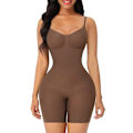 Miniatyrbilde 1 av 7: Jumpsuit for kvinner med formet tights og justerbare stropper coffee M