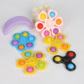 Miniatyrbild 2 av 7: Pop It Hand Spinner Bubble Music Barn Decompression Smak Finger Gyro Roligt Tryckreducerande Leksak 4