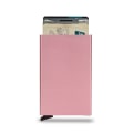 Miniatyrbilde 1 av 6: RRFID Metallkortveske Lommebok Antimagnetisk Aluminiumslegering Kortveske Kredittkortboks Antidemagnetisering Automatisk Kortveske Rose gold