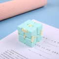 Miniatyrbillede 1 af 5: Uendelig Terning Afstressningsgenstand Lomme Terning Macaron Lomme Flip Terning Afstressning Mini Lomme Terning Green Infinite Cube