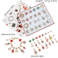Miniatyrbild 5 av 5: Julklappssmyckesset Låda 24 Nedräkningskalender Advent Överraskning Blind Box DIY E