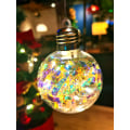 Miniatyrbilde 7 av 8: Julepynt Julekule Lysende Fargerik Kule Malt Transparent Kule Juletrepynt B