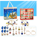 Miniatyrbild 1 av 3: Julkalender med 24 luckor - Blind Box Advent - DIY Armbandssats för barn B