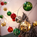Miniatyrbillede 1 af 4: LED Lyskæde Julepynt Festoon Lampe Juletræ Snefnug Femtakset Stjerne Christmas Ball 6M40led Battery
