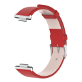 Miniatyrbild 8 av 8: Smartwatchband i Läder, Röd, Bekväm, Justerbar, Ersättningsdel för Watch FIT2