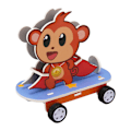 Miniatyrbillede 7 af 8: DIY Monkey Puslespil Legetøj Magnetisk Håndværk Forbedre Videnskabelig Kognition Bygge Sæt til Børn til Tidlig Uddannelse Magnetisk Monkey Håndværk Bil