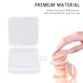 Miniatyrbillede 7 af 7: 5 stk Makeup Puff Æske Transparent ABS Plastik Klar Kvadratisk Smykkeskrin til Øreringe