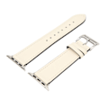 Miniatyrbild 3 av 7: Smartwatchband, Armband i Läder, Smartwatchtillbehör för IOS Watch Series SE 8 7 6 5 4 3 2 1 42mm 44mm 45mm Beige