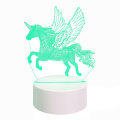 Miniatyrbillede 2 af 8: 3D Lille Natlampe Kreativ Berøringsakryl Bordlampe Sengelampe Atmosfærisk Lys Aktivitetsgave Dolphin