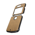Miniatyrbilde 7 av 7: Mobiltelefonbeskyttende etui støtsikker telefon lærdeksel for Motorola Razr 5GBrun