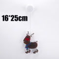 Miniatyrbilde 8 av 10: LED-julelys med tegneserie-vindussuger, juleatmosfære-layout, fargede lys Small Backpack for the Elderly